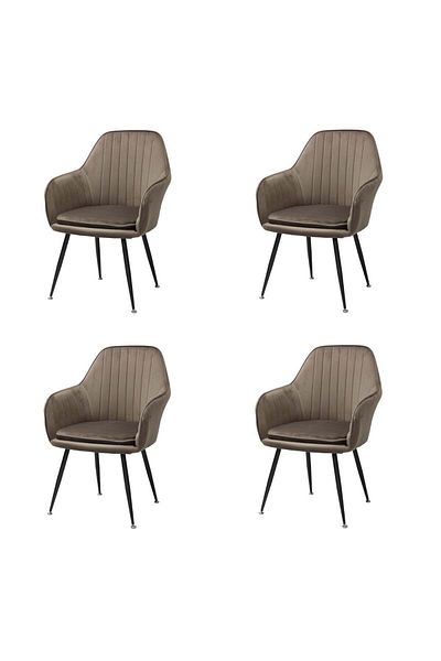 ARTA DOOR Set of 4 Coral Chairs