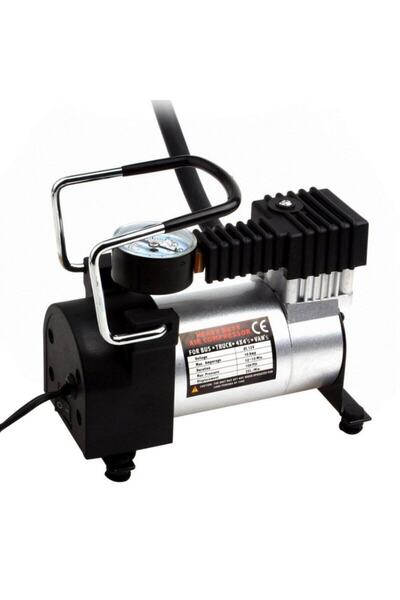 Niken Hyundai Genesis Metal Gövdeli Gri Mini Oto Araç Hava Kompresörü 12v