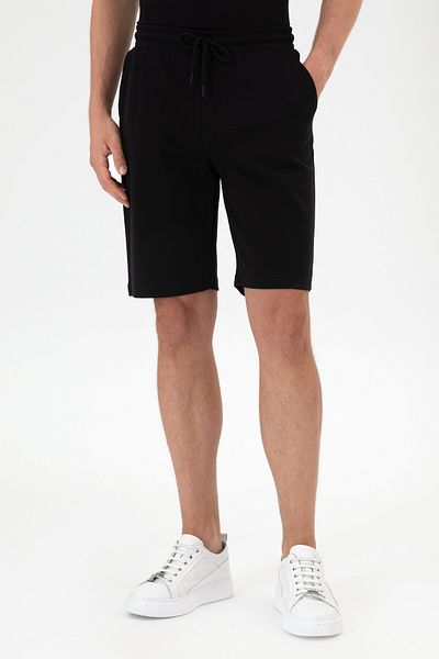 U.S. Polo Assn. Men's Black Knitted Shorts 50307310-Vr046