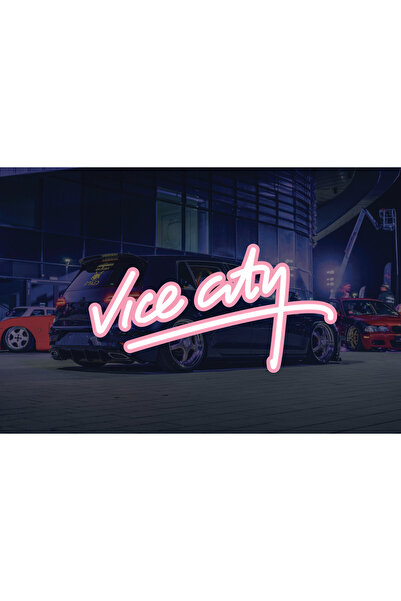 Yalıgraf Reklam Tabela ملصق سيارة ودراجة نارية من Vice City مقاس 20 × 10 سم