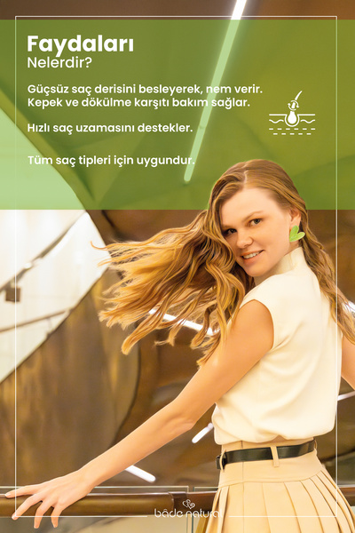 Bade Natural Biberiye Suyu Güçlendirici Saç Toniği Refill Paket 200 ml %100 Doğal