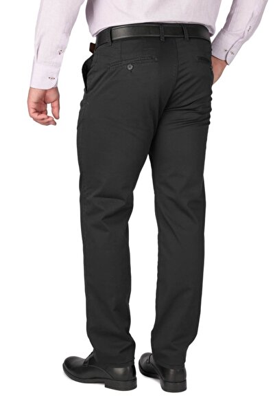 Centini Men's pants with slant pocket, Adno, black