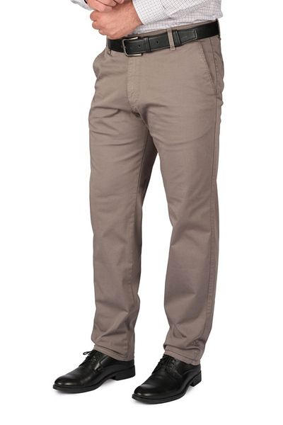 Centini Men's trousers with slant pocket, Adno, ash brown