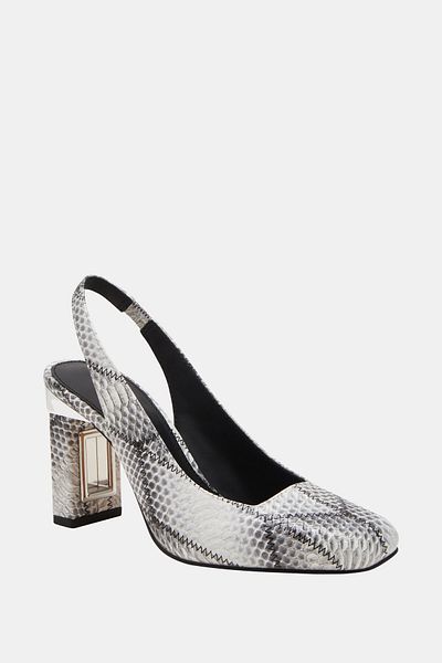 Katy Perry The Hollow Heel Women's Black and White Hollow Heeled Shoes