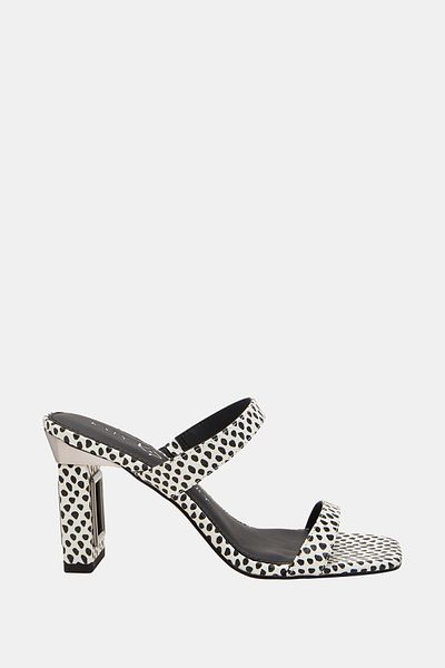 Katy Perry Zebra Patterned Hollow Heel Women's Heeled Slippers