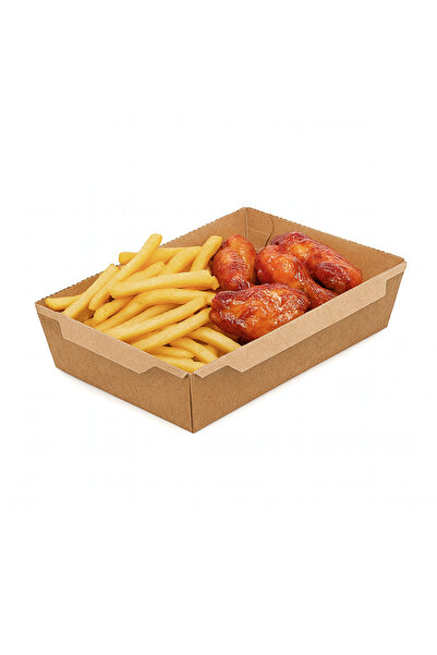 alenked Kraft Cardboard Bowl Pet Lid 750 Cc 20 Pieces