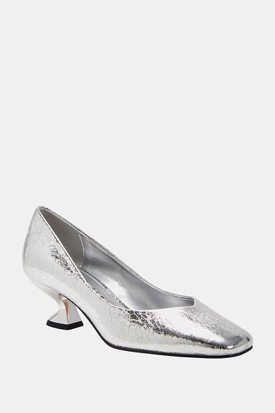 Katy Perry Laterr Pump Women's Silver Heeled Shoes