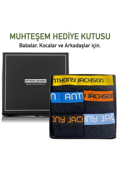 ANTHONY JACKSON Lycra 5-Piece Box Premium Long Leg Men's Boxer Shadowline
