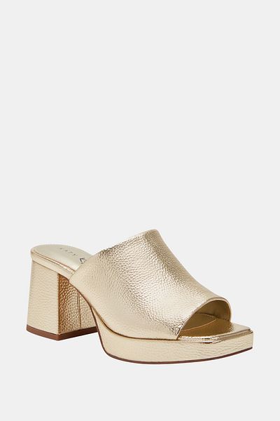 Katy Perry Women's Champagne Heeled Surprise Slide Slippers