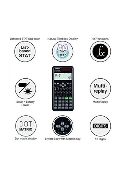 Casio FX-991ESPLUS 2nd Edition Function Scientific Calculator Black Multicolour