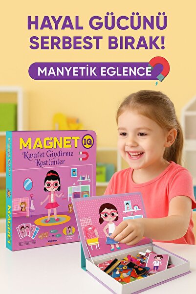Open Toys Kız Kıyafeti Giydirme Manyetik Eğitici Oyuncak / 3 Yaş - 52 Parça