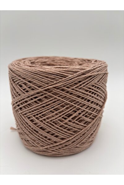 kumasfabrik (200 GR) Ață de tricotat manuală din bumbac-țesătură de bumbac Ip-punch Ață-pungă Ață-motiv Ață/bej