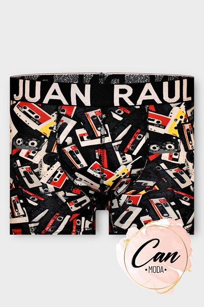 Juan Raul Retro Cassette Patterned Men's Boxers - Db218