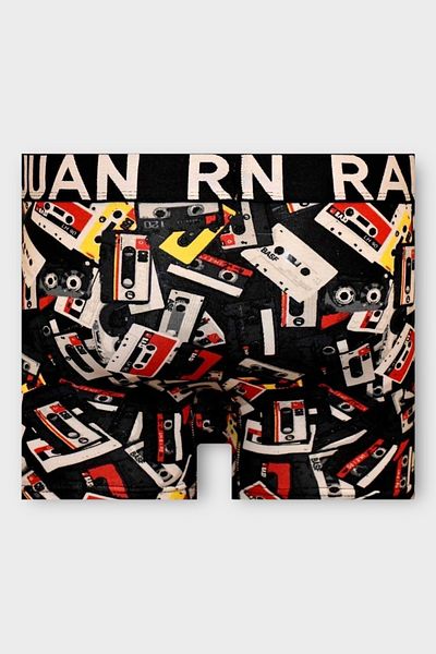 Juan Raul Retro Cassette Patterned Men's Boxers - Db218
