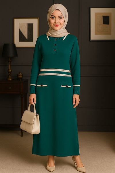 semela KNOB DETAILED KNITWEAR DRESS