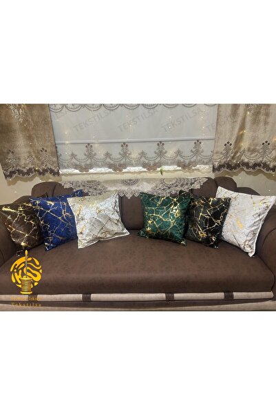 Tekstilsa Італійський оксамитовий чохол для подушки світло-сірого кольору з золотим тисненням і блискучим плетінням, декоративна подушка-подушка