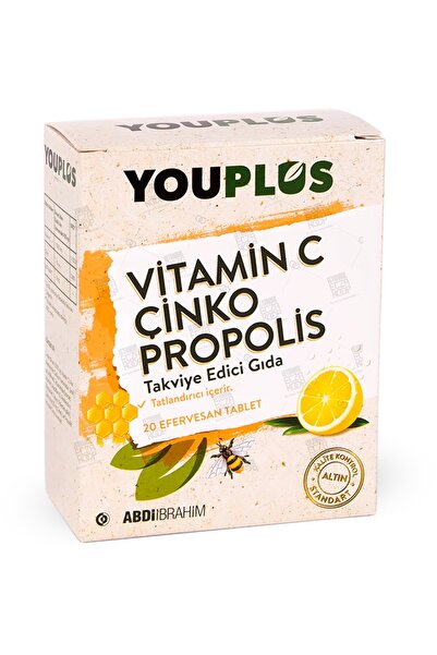Prendresoin Youplus Vitamin C Çinko Propolis 20 Efervesan Tablet