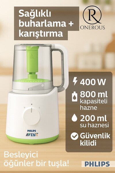 Philips Anne Yardımcısı: Avent Buharlı Mama Blender’ı
