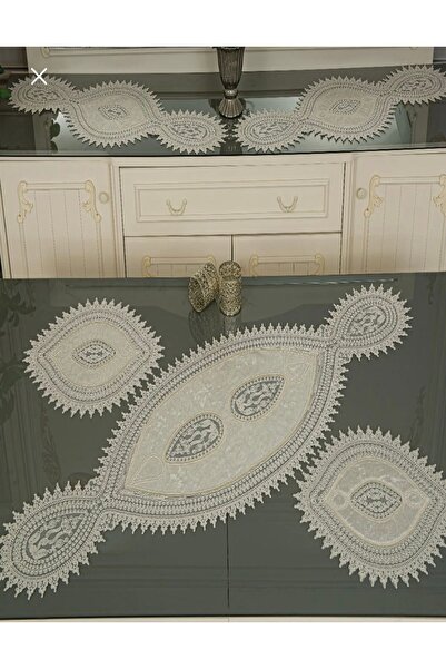 Tekstilsa New Luxury Runner Lounge Room Masuta de cafea Fata de masa Set de l...