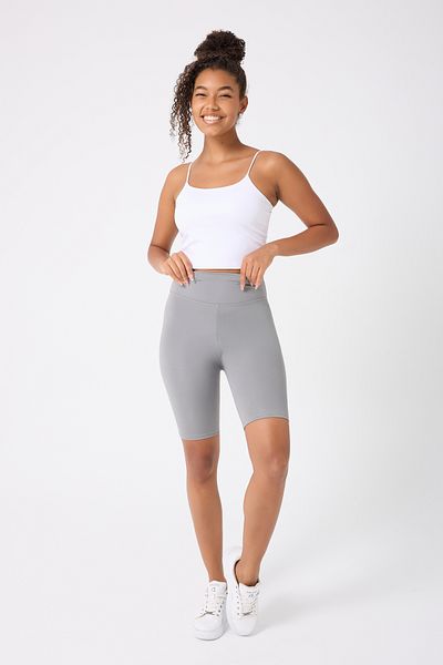 Myluvi Women's High Waist Gathering Effect Scuba Diver Sports Biker Shorts