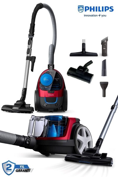 Philips Powerpro CityToz Torbasız Süpürge Powercyclone5 Alergy H13 Filtre,1.5...