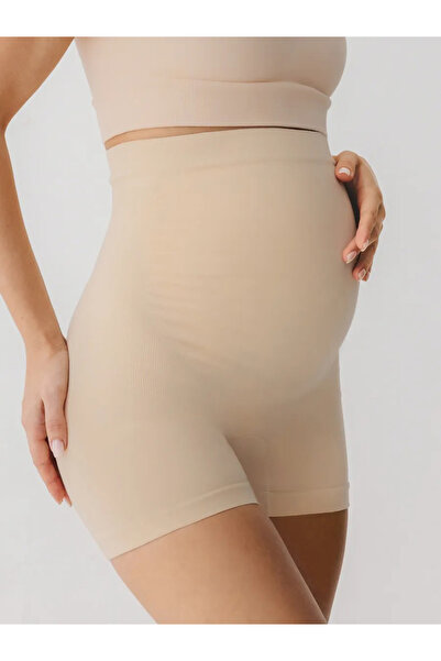 Kadın مشد الحمل طويل بدون خياطة لمنع تمدد الجلد