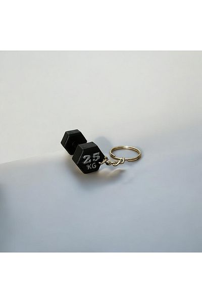 Mr.EmeraldCraft Dumbbell Keychain Small Ornament 3D Plastic