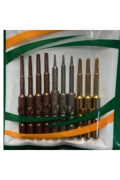 MBL KLT-3 Elektrikli Tornavida İçin 10lu Uç Seti 4mm X 20mm