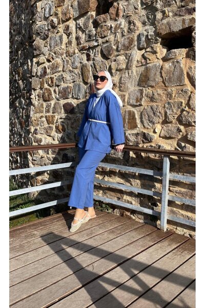 lermona Colecția Munn Set din două piese pentru femei, cu mâneci lungi, jache...