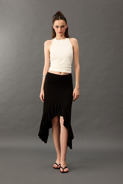 DeFacto Halter Neckline Backless Buckle Detail Blouse G0508Ax25Sm