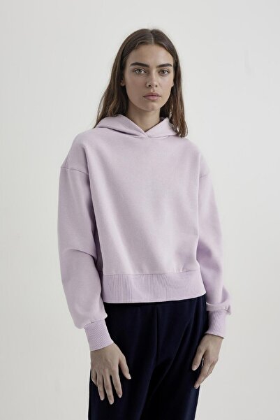 DeFacto Boxy Fit Kapüşonlu Kalın Basic Düz Sweatshirt B8570AX24SP