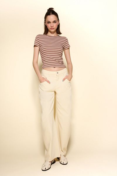 DeFacto Coool Baggy Fit Normal Waist Gabardine Trousers F8204Ax25Au