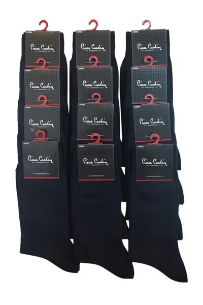 Pierre Cardin Черни мъжки чорапи, 12-пакет