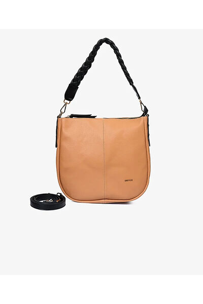 Greyder Kadın Deve Tüyü Omuz Çantası 5Y2CN51920
