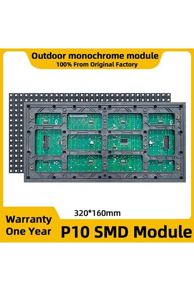 Choice P10 Red P10 Single Color LED Panel LED Digital Signage SMD Outdoor Waterproof LED Display Billboard
