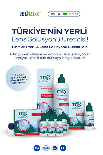TTO Lens solüsyonu 360 ml 2'lİ set+TTO 60 ml lens solüsyonu hediye