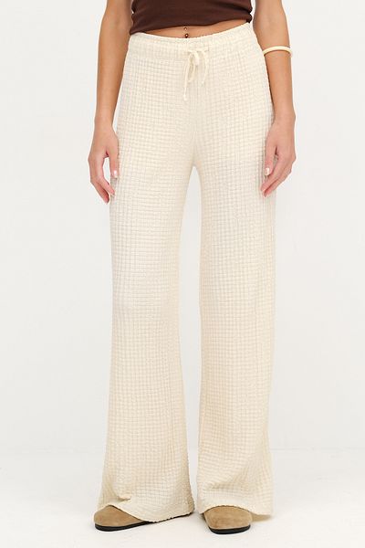 Addax Wide Leg Trousers with Elastic Waist Pn10680-K3