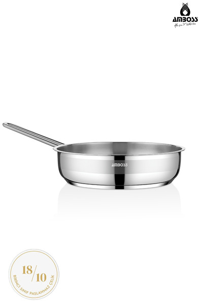 Amboss Saphıre Paslanmaz Çelik Kapaksız Çelik Tava 24x06