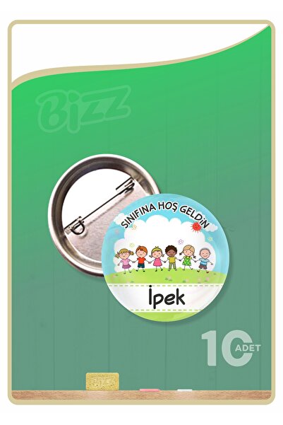 B Ajans Bizz Okul / Sınıf / Öğrenci - Hoş Geldin Rozet Seti -03 (TOPLAM 10 PA...