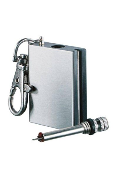 Genel Markalar Benzinli Metal Kibrit Çakmak Anahtarlık Klipsli