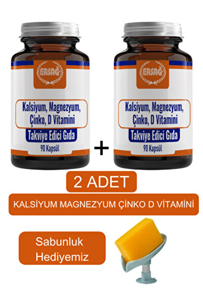 Ersağ Kalsiyum Magnezyum Çinko D Vitamini - Sabunluk Hediyemiz 2024-07