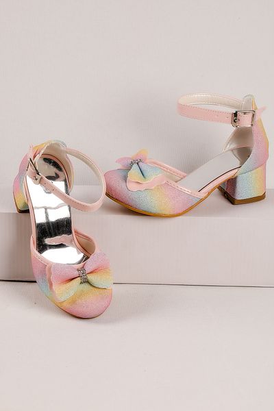 NS Little Girl's Heeled Shoes, Girl's Evening Dress Shoes