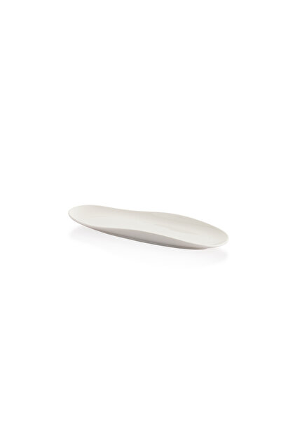 Schafer Nice Long Oval Serving Plate 28 Cm-1 Piece-White
