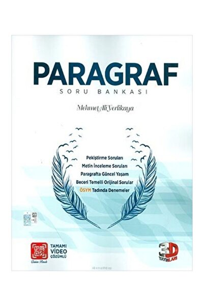 3D Yayınları 3d Tyt Paragraf Soru Bankası Video Çözümlü Yeni