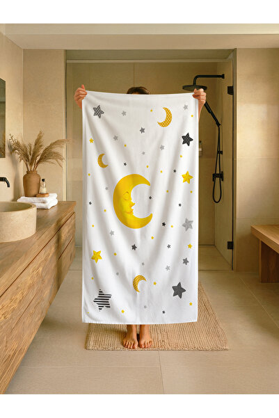 Talia Home Παιδική πετσέτα παραλίας - θάλασσας - πισίνας με σχέδιο φεγγαριού ...