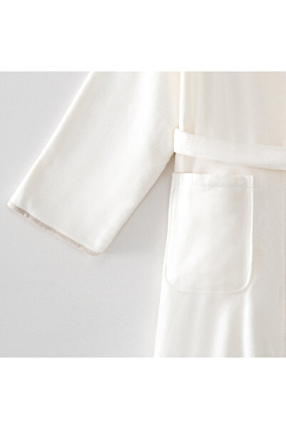 Ecocotton Чоловічий халат Ayliz з вишивкою з органічної бавовни 100