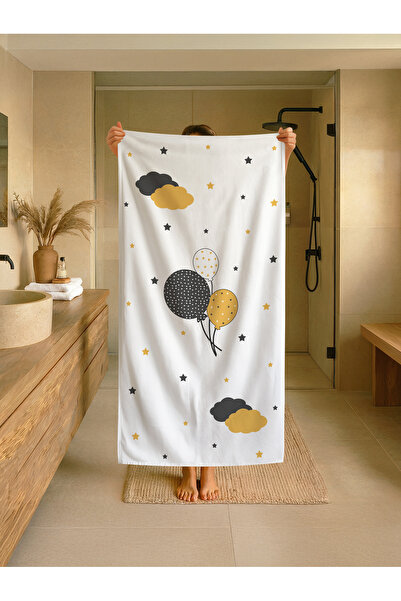 Talia Home Prosop pentru plajă, mare, piscină pentru copii cu model de baloan...