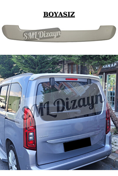 SML Dizayn Opel Combo 2021-2024 için Bagaj Üzeri Tavan Spoiler-Spoyler-Çıta-R...