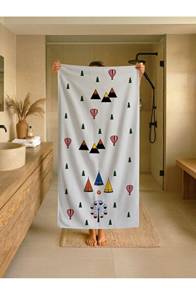 Talia Home Παιδική πετσέτα παραλίας - θάλασσας - πισίνας με σχέδια φύσης TLAP...