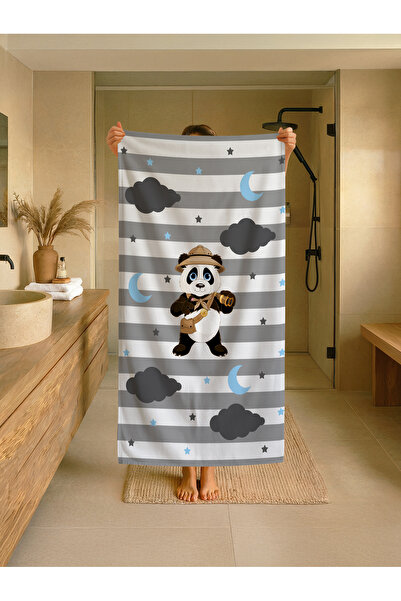 Talia Home Παιδική παραλία με σχέδια πανταχτερού τύπου - Πετσέτα θάλασσας-πισ...